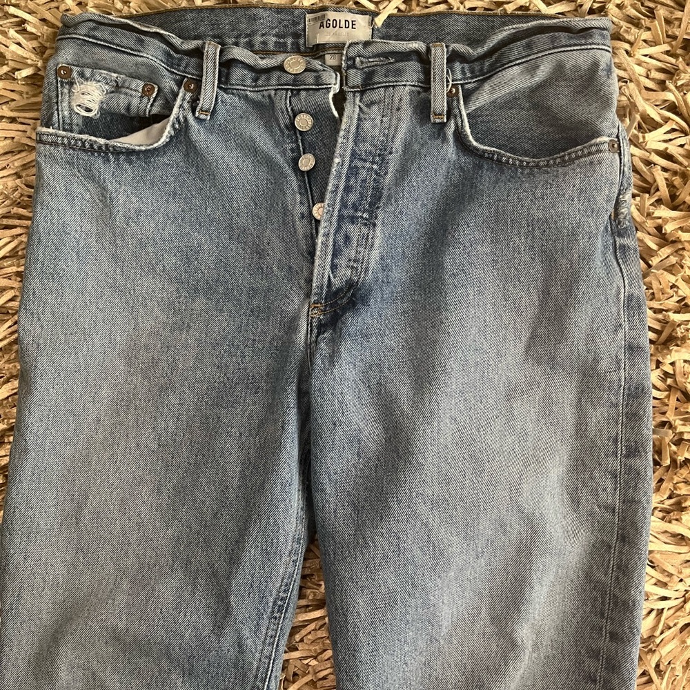 Agolde Lana Jeans Light Wash Blue